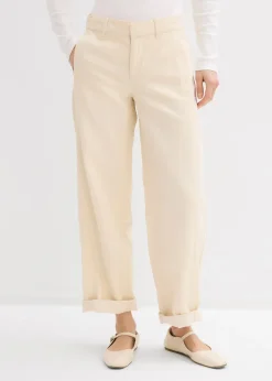 Jean barrel, taille mi-haute