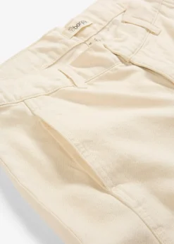 Jean barrel, taille mi-haute