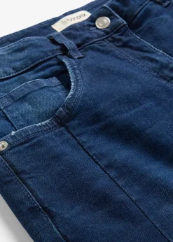 Jean barrel taille mi-haute