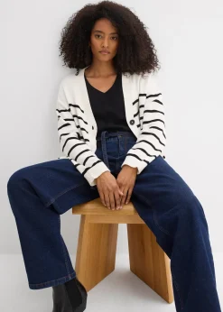 Jean barrel taille mi-haute