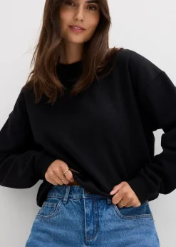 Jean barrel taille mi-haute