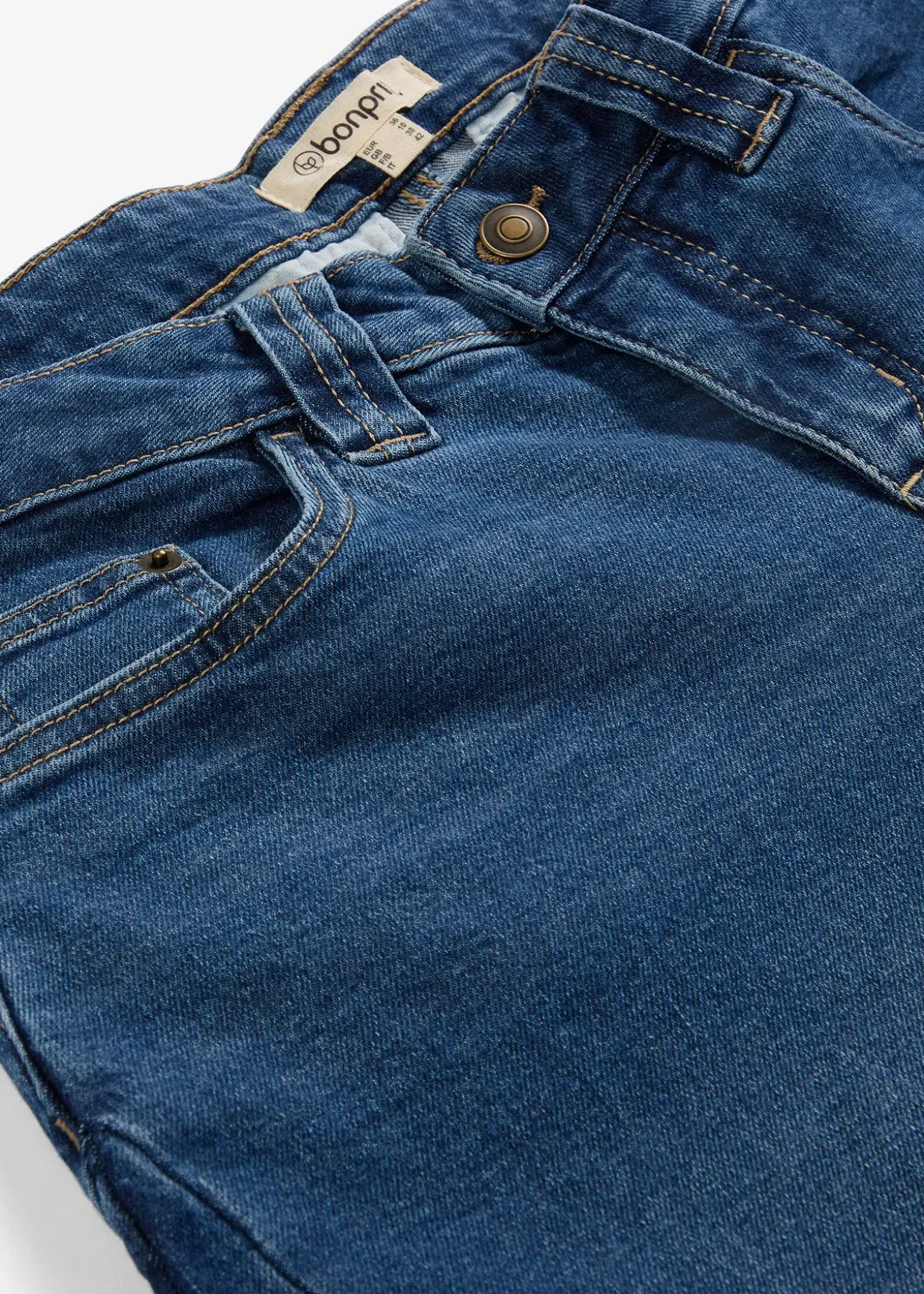 Jean barrel taille mi-haute, cropped