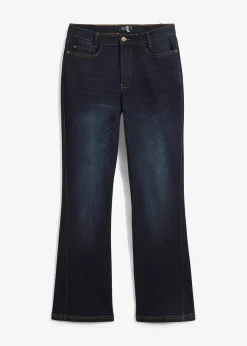 Jean Bootcut, taille haute et élastiquée