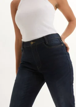 Jean Bootcut, taille haute et élastiquée