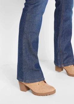 Jean bootcut taille haute, thermique