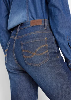 Jean bootcut taille haute, thermique