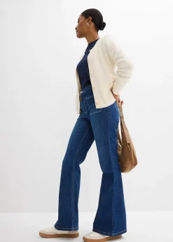 Jean bootcut taille haute, extensible