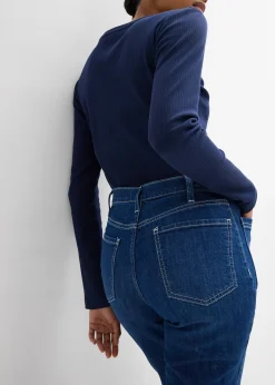 Jean bootcut taille haute, extensible