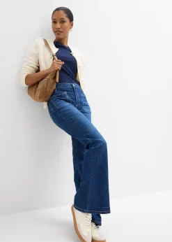 Jean bootcut taille haute, extensible