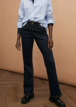 Jean bootcut taille haute, extensible