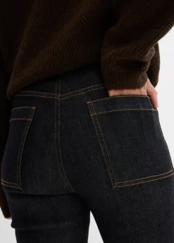 Jean bootcut taille haute élastiquée
