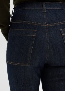 Jean bootcut taille haute élastiquée