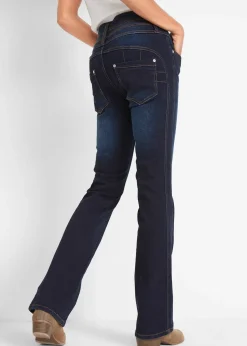 Jean bootcut taille haute, sculptant