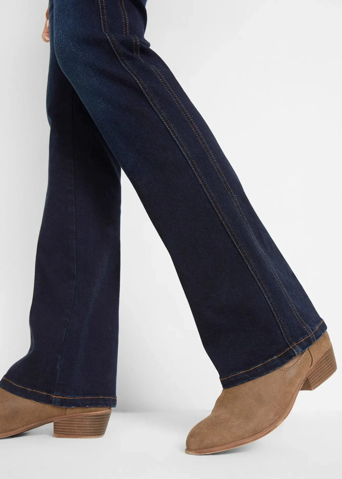 Jean bootcut taille haute, sculptant