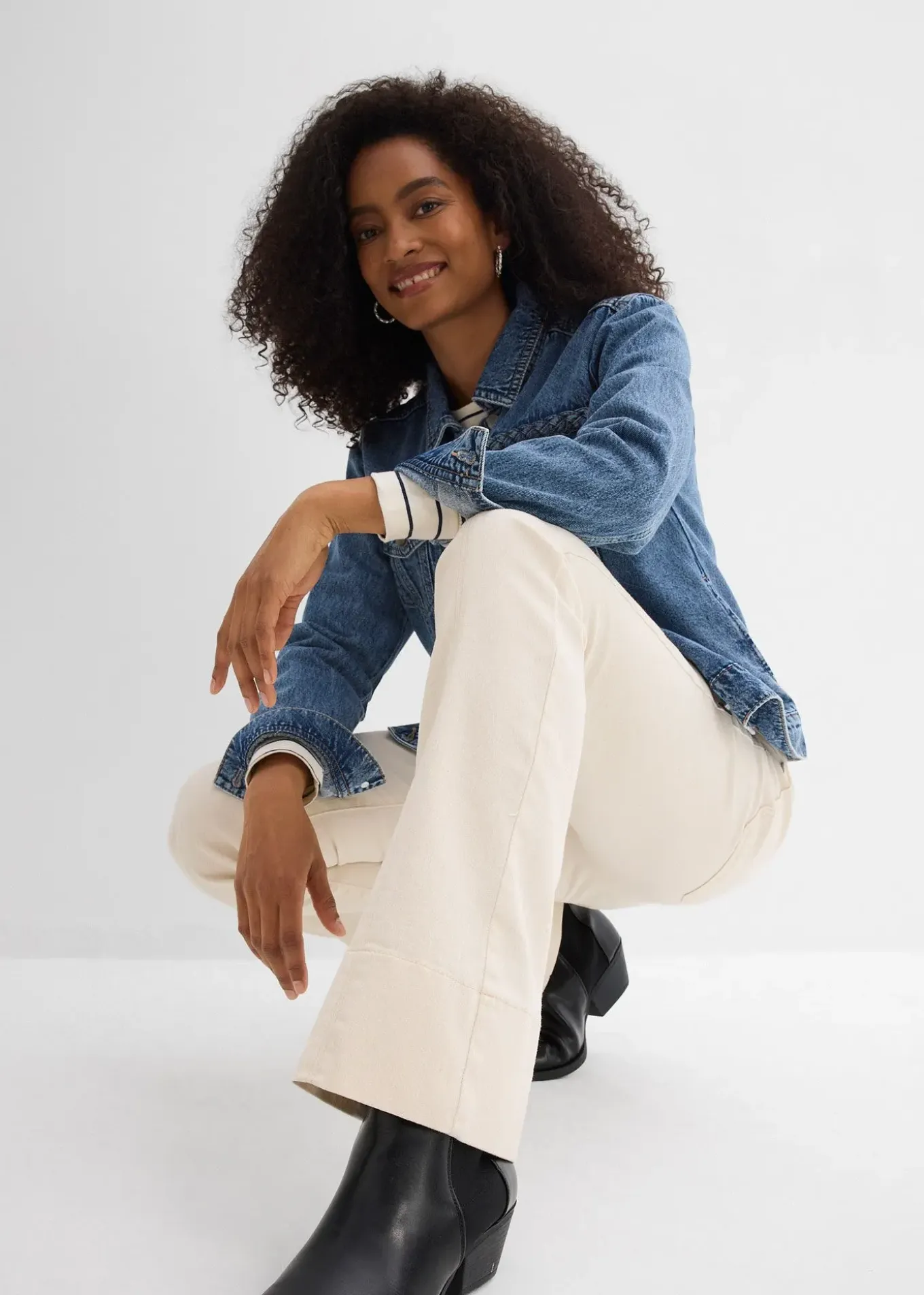 Jean bootcut taille haute