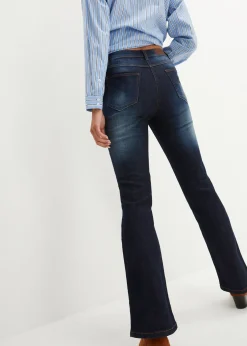 Jean bootcut taille mi-haute, extensible