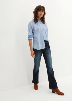 Jean bootcut taille mi-haute, extensible