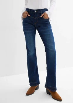 Jean bootcut taille mi-haute, extensible