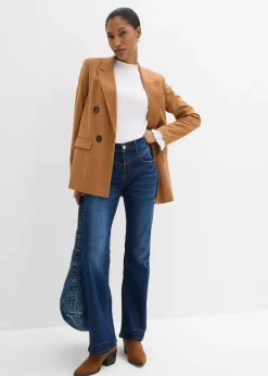 Jean bootcut taille mi-haute, extensible