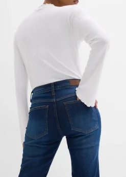 Jean bootcut taille mi-haute, extensible