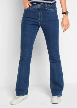 Jean bootcut, taille mi-haute