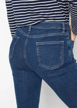 Jean bootcut, taille mi-haute