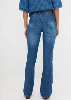 Jean bootcut taille mi-haute, extensible