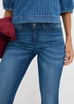 Jean bootcut taille mi-haute, extensible