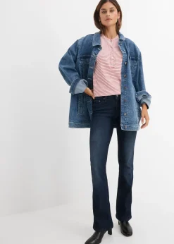 Jean bootcut taille mi-haute, extensible