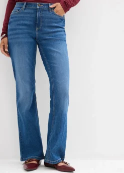 Jean bootcut, taille mi-haute