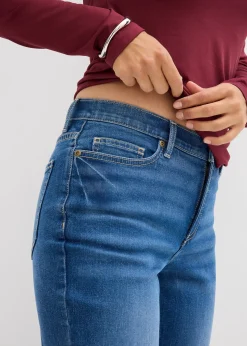 Jean bootcut, taille mi-haute
