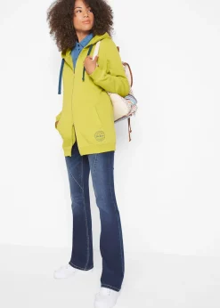 Jean bootcut taille mi-haute, extensible