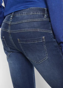 Jean bootcut taille mi-haute, extensible