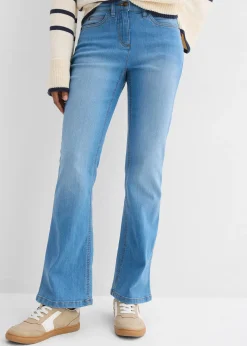 Jean bootcut taille mi-haute, extensible