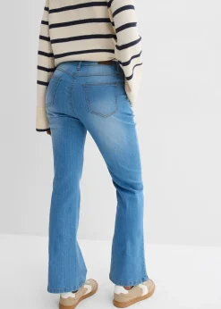 Jean bootcut taille mi-haute, extensible