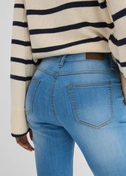 Jean bootcut taille mi-haute, extensible