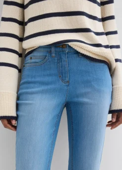 Jean bootcut taille mi-haute, extensible