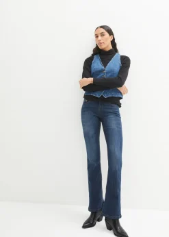 Jean bootcut taille mi-haute, extensible