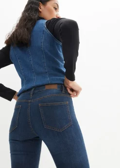 Jean bootcut taille mi-haute, extensible