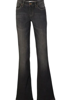 Jean bootcut taille mi-haute, extensible et confortable