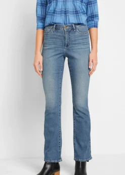 Jean bootcut, taille mi-haute