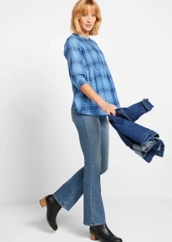 Jean bootcut, taille mi-haute