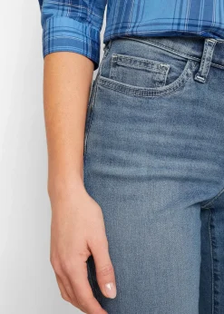 Jean bootcut, taille mi-haute