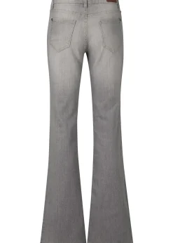 Jean bootcut taille mi-haute, extensible et confortable