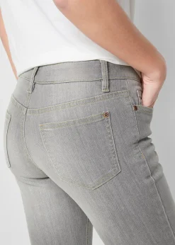 Jean bootcut taille mi-haute, extensible et confortable