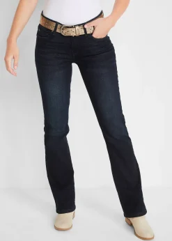 Jean bootcut taille mi-haute, extensible