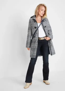 Jean bootcut taille mi-haute, extensible