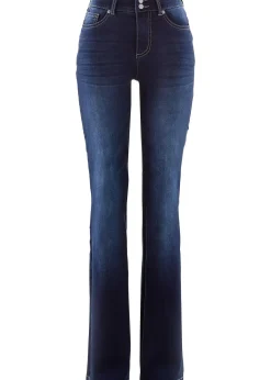 Jean bootcut taille mi-haute, sculptant