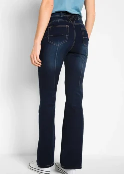 Jean bootcut taille mi-haute, sculptant