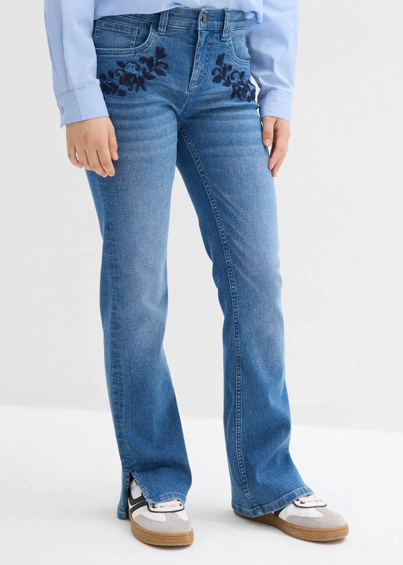 Jean Bootcut taille mi-haute